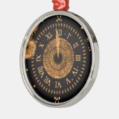 Eve Bronze Iris Clock Metal Ornament (Links)