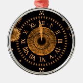 Eve Bronze Iris Clock Metal Ornament (Voorkant)