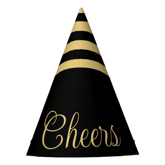 Eve Cheers Party Gold Party Pet nieuwjaar Feesthoedjes (Voorkant)