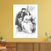 Eve en David Sechard Canvas Afdruk (Insitu (Woonkamer))