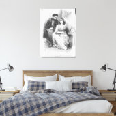 Eve en David Sechard Canvas Afdruk (Insitu (Slaapkamer))