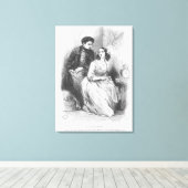 Eve en David Sechard Canvas Afdruk (Insitu (Houten vloer))