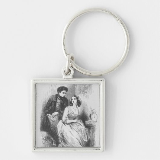 Eve en David Sechard Sleutelhanger (Voorkant)