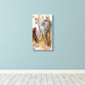 Eve en de server Canvas drukken Afdruk (Insitu (Houten vloer))