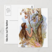 Eve en Serpent Briefkaart (Voorkant / Achterkant)