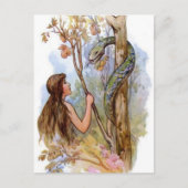 Eve en Serpent Briefkaart (Voorkant)