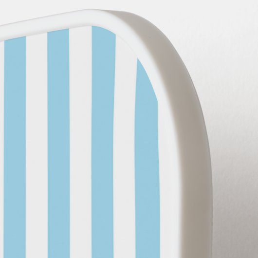 Eve en Sofie Blue Stripes Pickleball Paddle (Links Detail)