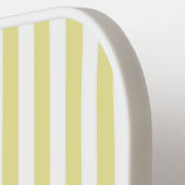 Eve en Sofie gele strepen Pickleball Paddle (Links Detail)