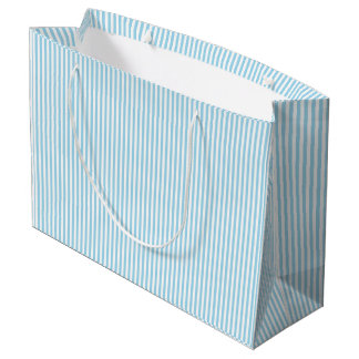 Eve en Sofie Lichtblauwe Strepen Gift Bag Groot Cadeauzakje