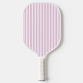 Eve en Sofie Roze Strepen Pickleball Paddle (Voorkant)