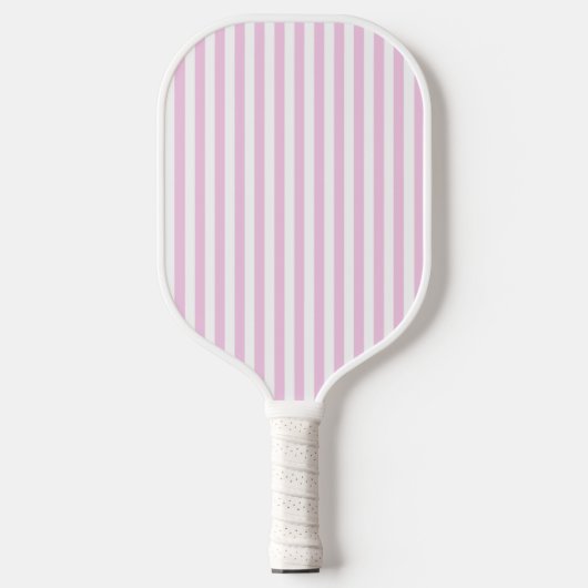 Eve en Sofie Roze Strepen Pickleball Paddle (Voorkant)