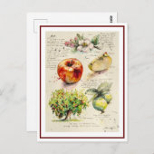 EVE Gedetailleerde illustratie van Apple Briefkaart (Voorkant / Achterkant)