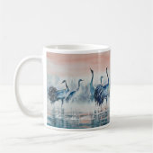 EVE Gepilde kranen bij zonsopgang Koffiemok (Links)