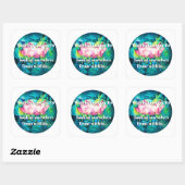 EVE Gepilde Lotus Flower Button & Yoga Quote Vierkante Sticker (Vel)