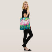 EVE Gepilde Lotus Flower Canvas tas (Op model)