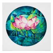 EVE Gepilde Lotus Flower poster (Voorkant)