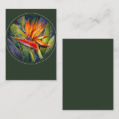 EVE Gepilde Strelitzia Flower Note-Kaart Notitiekaartje (Voorkant / Achterkant)