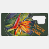 EVE Gepilde Strelizia Flower-telefoontas Samsung Galaxy Hoesje (Achterkant horizontaal)