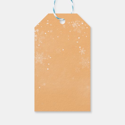 EVE geschilderd kerst rendier en konijn Cadeaulabel (Achterkant)