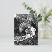 Eve in de tuin briefkaart (Staand voorkant)