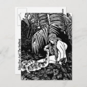 Eve in de tuin briefkaart (Voorkant / Achterkant)