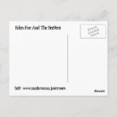 Eve in de tuin briefkaart (Achterkant)