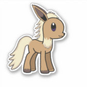 Eve-ony Sticker Pokémon Mijn Kleine Pony crossover (Voorkant)