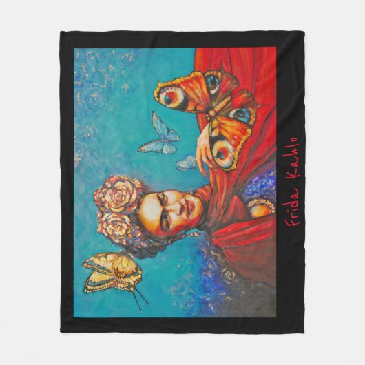 Eve Painted Frida Fleece Deken (Voorkant)
