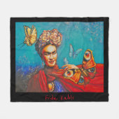 Eve Painted Frida Fleece Deken (Voorkant (Horizontaal))
