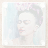 Eve Painted Frida Glazen Onderzetter (Achterkant)