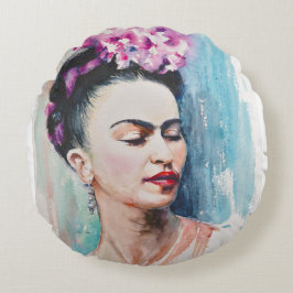 Eve Painted Frida Rond Kussen