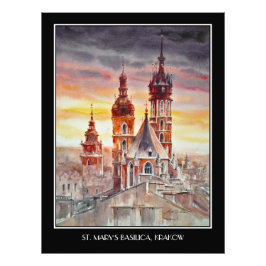 EVE Painted Krakow, de voormalige Poolse stad Foto Afdruk