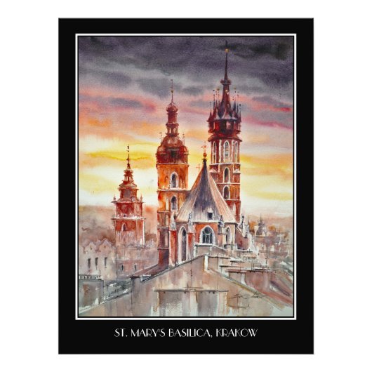 EVE Painted Krakow, de voormalige Poolse stad Foto Afdruk (Voorkant)