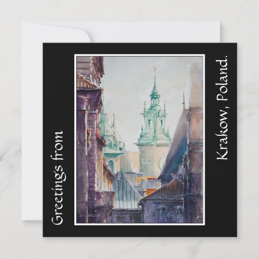 EVE Painted Krakow, de voormalige Poolse stad Kaart (Voorkant)