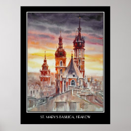 EVE Painted Krakow, de voormalige Poolse stad Poster