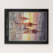 EVE Painted Krakow, Kaart van de Poolse stad Legpuzzel (Horizontaal)