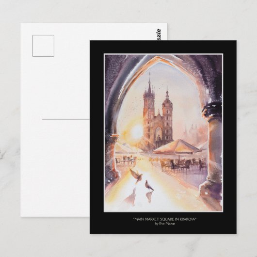 EVE Painted Krakow Old Town Briefkaart (Voorkant / Achterkant)
