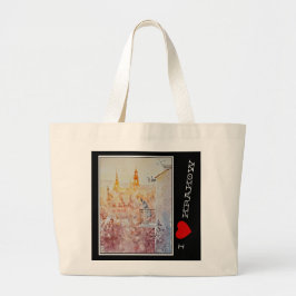 EVE Painted Morning in Krakow, Polen Grote Tote Bag