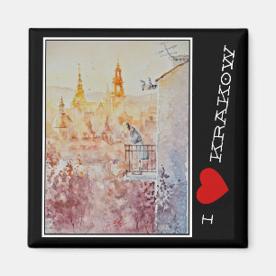 EVE Painted Morning in Krakow, Polen Magneet