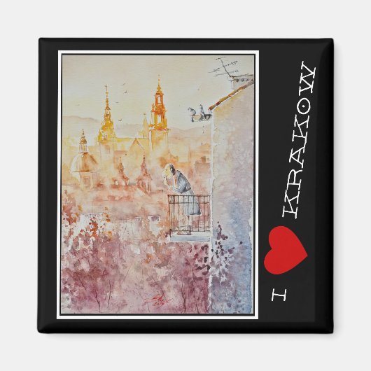 EVE Painted Morning in Krakow, Polen Magneet (Voorkant)