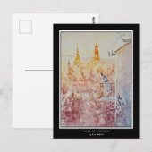 EVE Painted Morning in Krakow, Poolse foto Briefkaart (Voorkant / Achterkant)