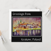 EVE Painted Wawel, Krakow, Polen Kaart (Voorkant / Achterkant in situ)