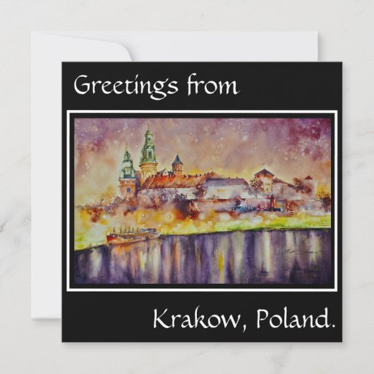 EVE Painted Wawel, Krakow, Polen Kaart (Voorkant)