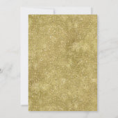 Eve-partij nieuwjaar, nieuwjaar, Gold Glitter Blac Kaart (Achterkant)