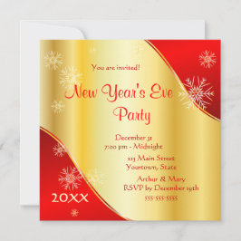 Eve Party 2022 van het fijne Nieuwjaar over goud e Kaart