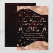 Eve Party (Bruin & Roos Gold Wave Border) Kaart (Voorkant / Achterkant)