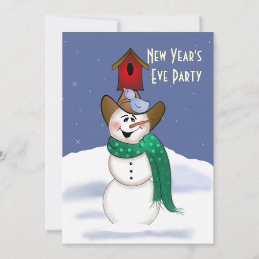 Eve Party van Cowboy Snowman Kaart (Voorkant)