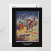 EVE Poster van de Oud-stad Krakow Briefkaart (Voorkant / Achterkant)