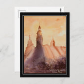 EVE schilderde Wawel Royal Castle Briefkaart (Voorkant / Achterkant)