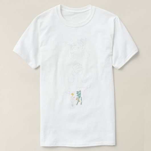 EVE SINGER EVE JAPANESE E VE BUITEN WITTE BUITEN T-SHIRT (Design voorkant)